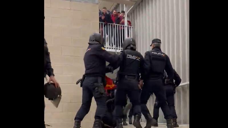 You are currently viewing Osasuna-Real Madrid: violents incidents entre supporters et policiers au stade El Sadar après le match