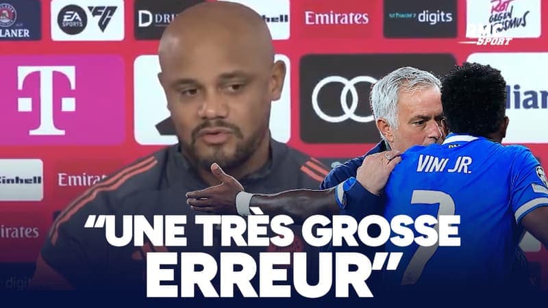 You are currently viewing « Il a fait une très grosse erreur », Vincent Kompany défend Vinicius face au racisme et tacle Mourinho