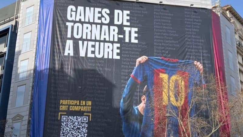 You are currently viewing Barça: un candidat à la présidence fait campagne autour d&rsquo;un retour de Lionel Messi avec une affiche XXL