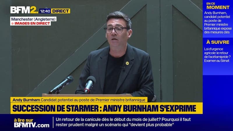 You are currently viewing « Je vais donner au Royaume-Uni l&rsquo;électrochoc dont il a besoin », assure Andy Burnham, candidat potentiel au poste de Premier ministre britannique