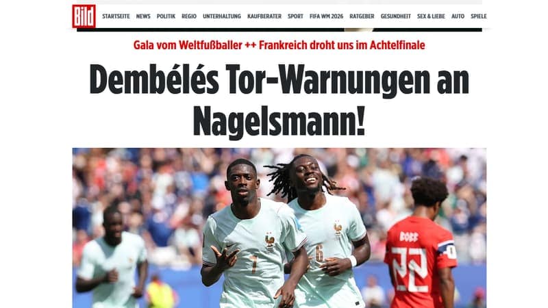 You are currently viewing « Les buts de Dembélé sont un avertissement pour Nagelsmann »: la presse allemande anticipe déjà un 8e de finale face aux Bleus